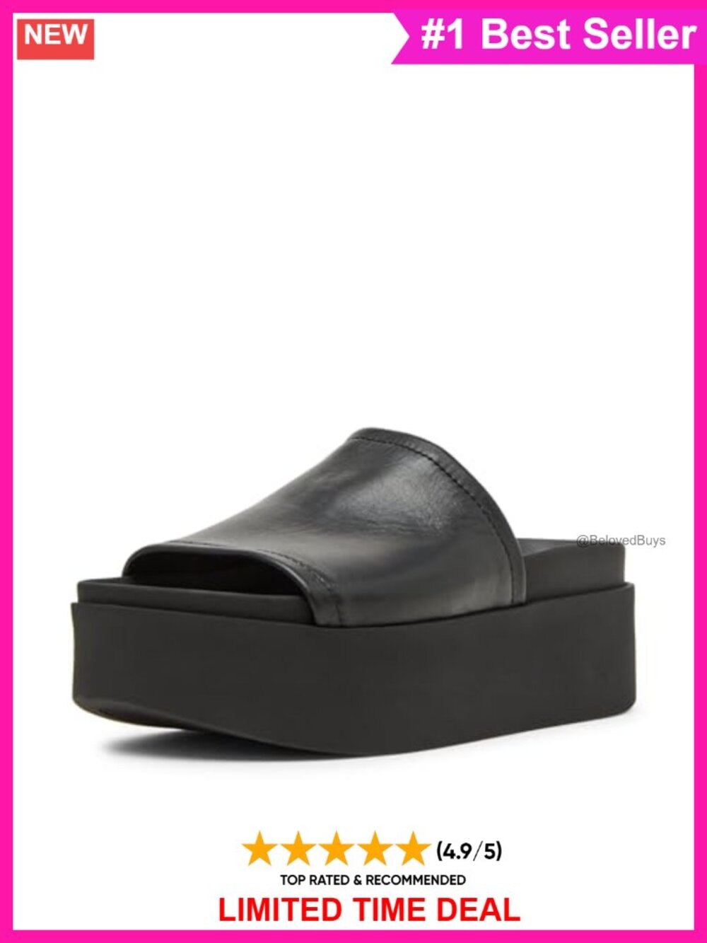 Platform Wedge Sandal Slingback Slip On Leather Sole